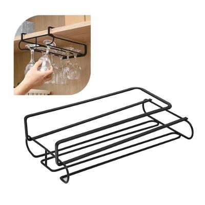 Suporte Duplo Copos Organizador Taças Vinho Armario Encaixe Porta Copo Gin Cozinha Armario Suspenso