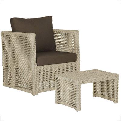 Mesa E 1 Poltrona Madri Corda Náutica Estofado 9 Trama Rami