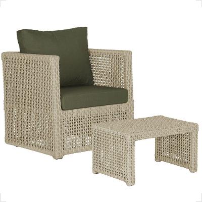 Mesa E 1 Poltrona Madri Corda Náutica Estofado 13 Trama Rami