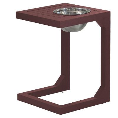 Mesa De Centro Com Balde Tampo Trama Original Marrom