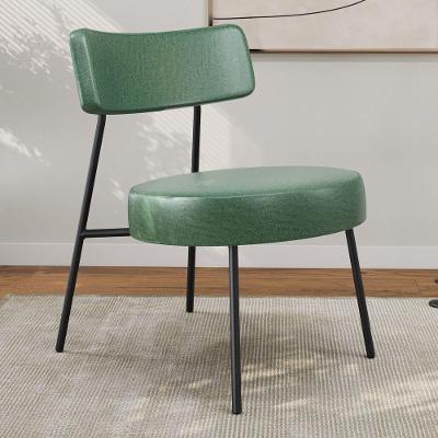 Poltrona Decorativa Sala De Estar Kobe Estofada Com Encosto Couríssimo Verde - Desk Design Cor Verde