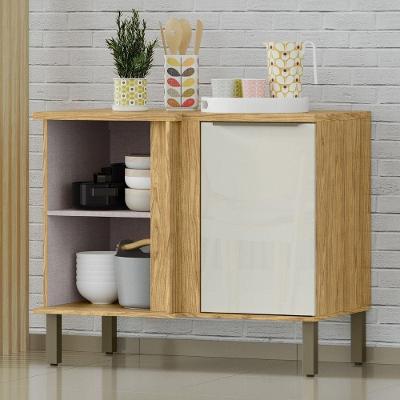 Módulo De Cozinha Balcão De Canto 1 Porta - Verace Marrocos-off White