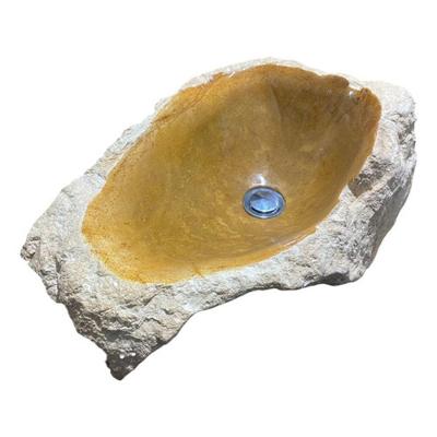 Cuba Pia Lavabo Sobrepor De Pedra Sabao Rústica Com Verniz