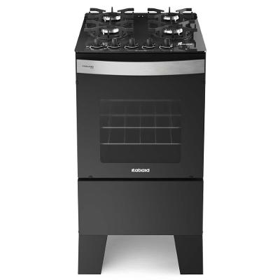 Fogão Itatiana Itaglass Plus 4 Bocas Preto Bivolt