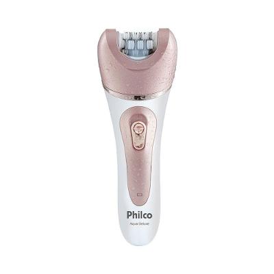 Depilador Philco Aqua Deluxe Pdp01r Sem Fio Branco - Rosa Bivolt