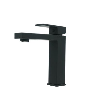 Torneira Banheiro Quadrada Mesa Bica Baixa Preto Fosco 1/4v