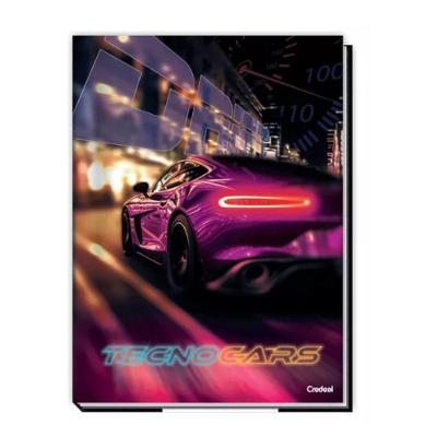 Caderno Brochura Universitário A4 Capa Dura 96 Folhas Tecnocars Credeal Estampa 4