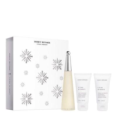 Kit Issey Miyake L'eau D'issey Eau De Toilette 50ml + Body Lotion 50ml + Shower Cream 50ml