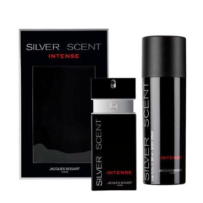 Kit Jacques Bogart Silver Scent Intense Masculino - Eau De Toilette 100ml + Body Spray 200ml