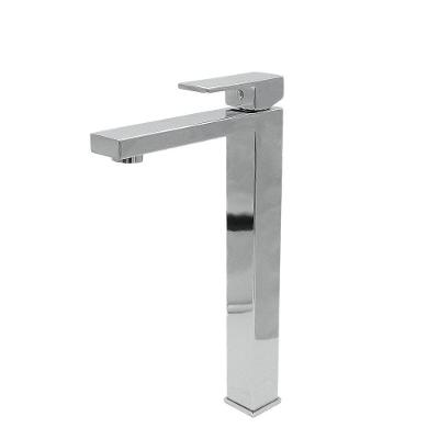 Torneira Lavatório Quadrada Bancada Bica Alta Cromado 1/4v