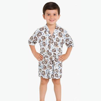 Roupão Infantil Malha Felpuda Com Capuz 230g-m² Bene Casa