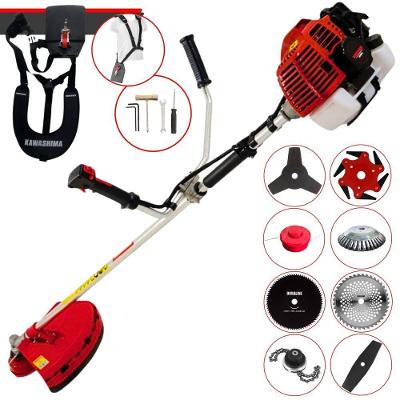Roçadeira Kawashima Kw43l À Gasolina 43c 1,7hp + Faca 2 Pontas + Faca 40 Dentes + Faca 80 Dentes + Trimmer + Escova 38c