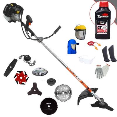 Roçadeira Terra Grh430 43cc 1,7hp + Faca 2 Pontas + Faca 40 Dentes + Faca 80 Dentes + Faca 6 Pontas + Escova 38c