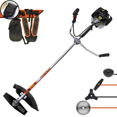 Roçadeira Profissional Lateral Terra Grh520 À Gasolina 52cc 2t 2,5hp + Faca 3 Pontas Duraline 255mm 2,9mm + Faca 40 Den