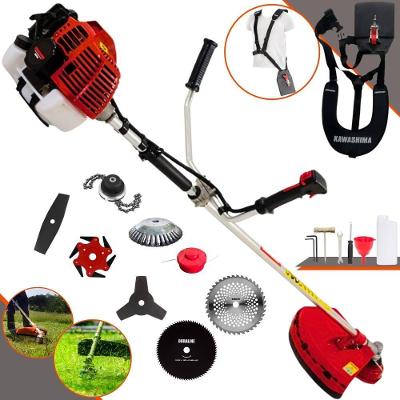 Roçadeira Lateral Kawashima Kw52l À Gasolina 52c 2,5hp + Faca 2 Pontas + Faca 40 Dentes + Faca 80 Dentes + Faca 6 Ponta