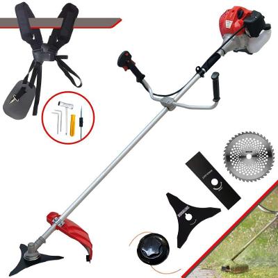 Roçadeira Lateral Anmax Cg430p-tb Plus À Gasolina 2 Tempos 43cc 2,0hp Profissional + Faca 3 Pontas Duraline 255mm