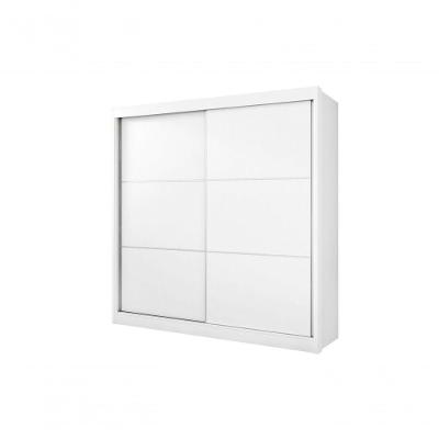 Guarda Roupa Casal Cancun 2 Portas 6 Gavetas Sem Pés - D' Doro Branco