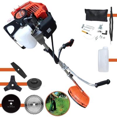 Roçadeira Profissional Terra Grhb430 À Gasolina 43cc 2t 1,7hp + Faca 3 Pontas 255mm 2,9mm + Faca 40 Dentes 255mm 2mm +