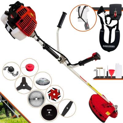 Roçadeira Lateral Kawashima Kw52l À Gasolina 52c 2,5hp + Faca 2 Pontas + Faca 40 Dentes + Faca 80 Dentes + Faca 6 Ponta