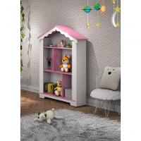 Estante Princesa Com Nichos E Prateleiras Branco rosa - 1