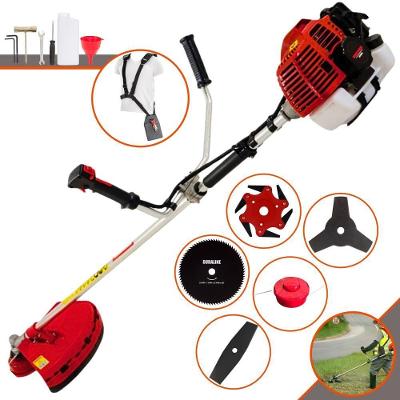 Roçadeira Profissional Lateral Kawashima Kw52l À Gasolina 52c 2,5hp + Faca 2 Pontas 330mm + Faca 80 Dentes 255mm + Faca