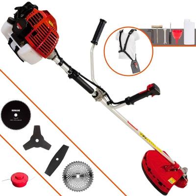 Roçadeira Profissional Lateral Kawashima Kw52l À Gasolina 52c 2,5hp + Faca 2 Pontas 330mm + Faca 40 Dentes 255mm + Faca