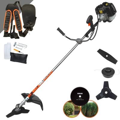 Roçadeira Profissional Lateral Terra Grh430 À Gasolina 43cc 2t 1,7hp + Faca 2 Pontas Duraline 330mm 2,7mm + Faca 80 Den