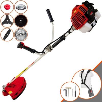 Roçadeira Profissional Kawashima Kw43l À Gasolina 43c 1,7hp + Faca 2 Pontas 330mm + Faca 40 Dentes 255mm + Faca 80 Dent