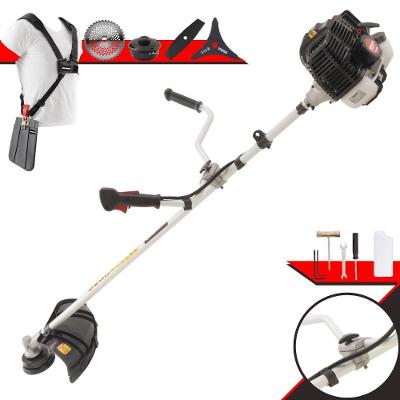 Roçadeira Profissional Lateral Kawashima Kw43le À Gasolina 43cc 1,7hp + Faca 2 Pontas Duraline 330mm 2,7mm + Faca 40 De