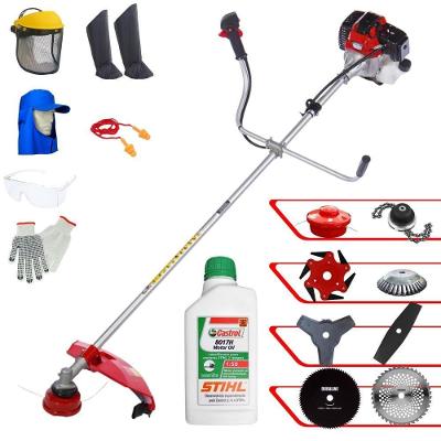 Roçadeira Rt43l + 6 Facas + Escova + Epi + Óleo Stihl 2t