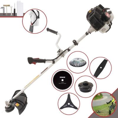 Roçadeira Profissional Lateral Kawashima Kw52le À Gasolina 52c 2,5hp 2t + Faca 2 Pontas 330mm + Faca 80 Dentes 255mm +