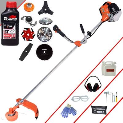 Roçadeira Terra Gr520xp À Gasolina 52cc 2t 2,5hp + Faca 2 Pontas + Faca 3 Pontas + Faca 6 Pontas + Faca 80 Dentes