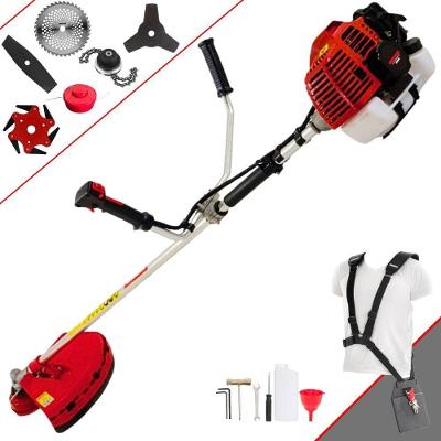 Roçadeira Profissional Kawashima Kw43l À Gasolina 43c 1,7hp + Faca 2 Pontas Duraline + Faca 40 Dentes Duraline + Trimme