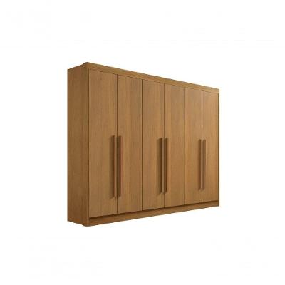 Guarda Roupa Casal 6 Portas 7 Gavetas Sem Pés Athos - D' Doro Cinamomo