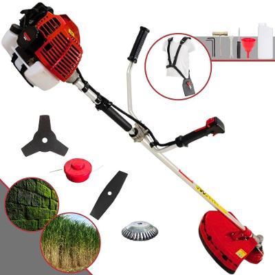 Roçadeira Profissional Lateral Kawashima Kw52l À Gasolina 52c 2,5hp + Faca 2 Pontas 330mm 2,7mm + Escova Rotativa Dural