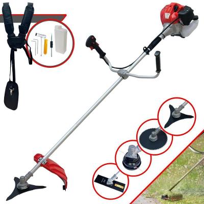 Roçadeira Lateral Anmax Cg430p-tb Plus À Gasolina 2 Tempos 43cc 2,0hp Profissional + Faca 3 Pontas Duraline 255mm