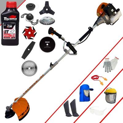 Roçadeira Terra Grhb430 43cc 2t 1,7hp + Faca 3 Pontas + Faca 40 Dentes + Faca 80 Dentes+ Faca 6 Pontas + Escova 38c