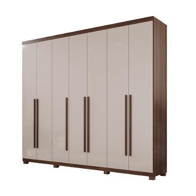 Guarda Roupa Istambul 7 Portas Benetil Imbuia/off White