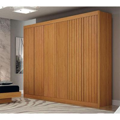 Guarda Roupa New Braga 06 Portas Com 04 Ripadas Cinamomo
