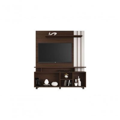 Estante Home Para Tv Até 65 Polegadas Serrano Jcm Movelaria Porta Flex Café-off White