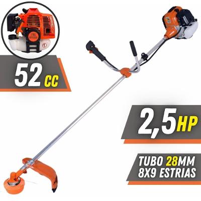 Roçadeira Profissional Lateral Terra Gr520xp À Gasolina 52cc 2t 2,5hp + Faca 2 Pontas 330mm + Faca 3 Pontas 255mm + Fac