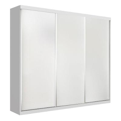 Guarda Roupa Casal 3 Portas 4 Gavetas De Correr Itália Minastex Branco
