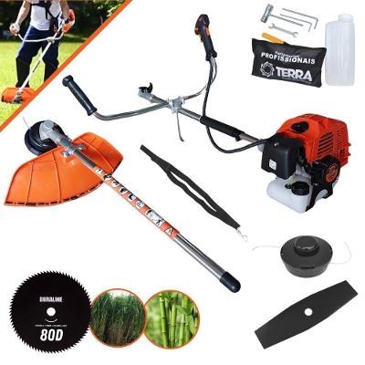 Roçadeira Profissional Lateral Terra Grhb430 À Gasolina 43cc 2t 1,7hp + Faca 80 Dentes Duraline 255mm 1,5mm - 255258oju