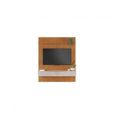 Painel Riso 218 X 182cm Candian Com Nicho - Jcm Movelara Cinamomo-off White