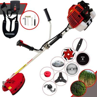 Roçadeira Kawashima Kw43l À Gasolina 43c 1,7hp + Faca 2 Pontas + Faca 40 Dentes + Faca 80 Dentes + Trimmer + Escova 38c