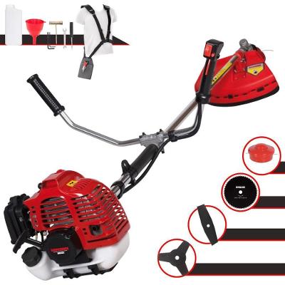 Roçadeira Profissional Lateral Kawashima Kw52l À Gasolina 52c 2,5hp + Faca 2 Pontas Duraline 330mm 2,7mm + Faca 80 Dent