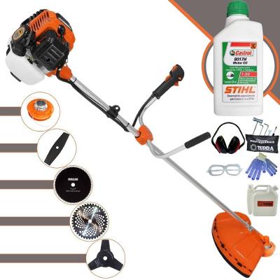 Roçadeira Profissional Lateral Terra Gr520xp À Gasolina 52cc 2t 2,5hp + Faca 2 Pontas 330mm + Faca 3 Pontas 255mm + Fac