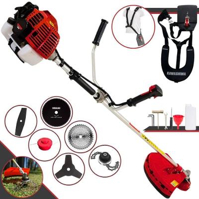 Roçadeira Lateral Kawashima Kw43l À Gasolina 43c 1,7hp + Faca 2 Pontas 330mm 2,7mm + Faca 40 Dentes 255mm 2mm + Faca 80