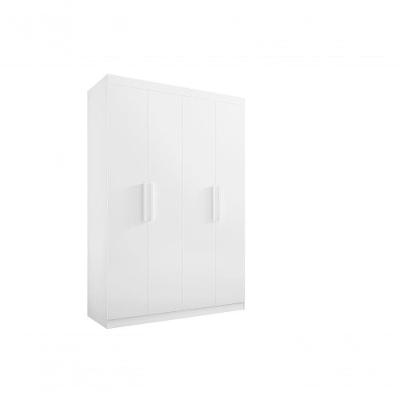 Guarda Roupa 4 Portas 3 Gavetas Sem Pés Colibri Plus - D' Doro Branco