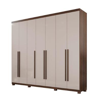 Guarda Roupa Istambul 7 Portas Benetil Imbuia/off White